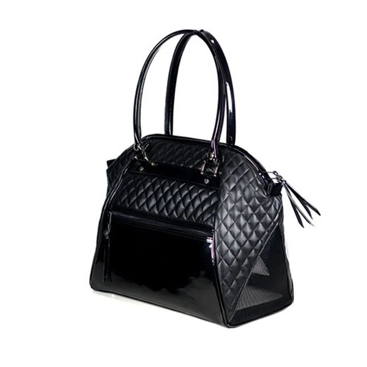 Quilted Luxe Haylee Dog Carrier - Black