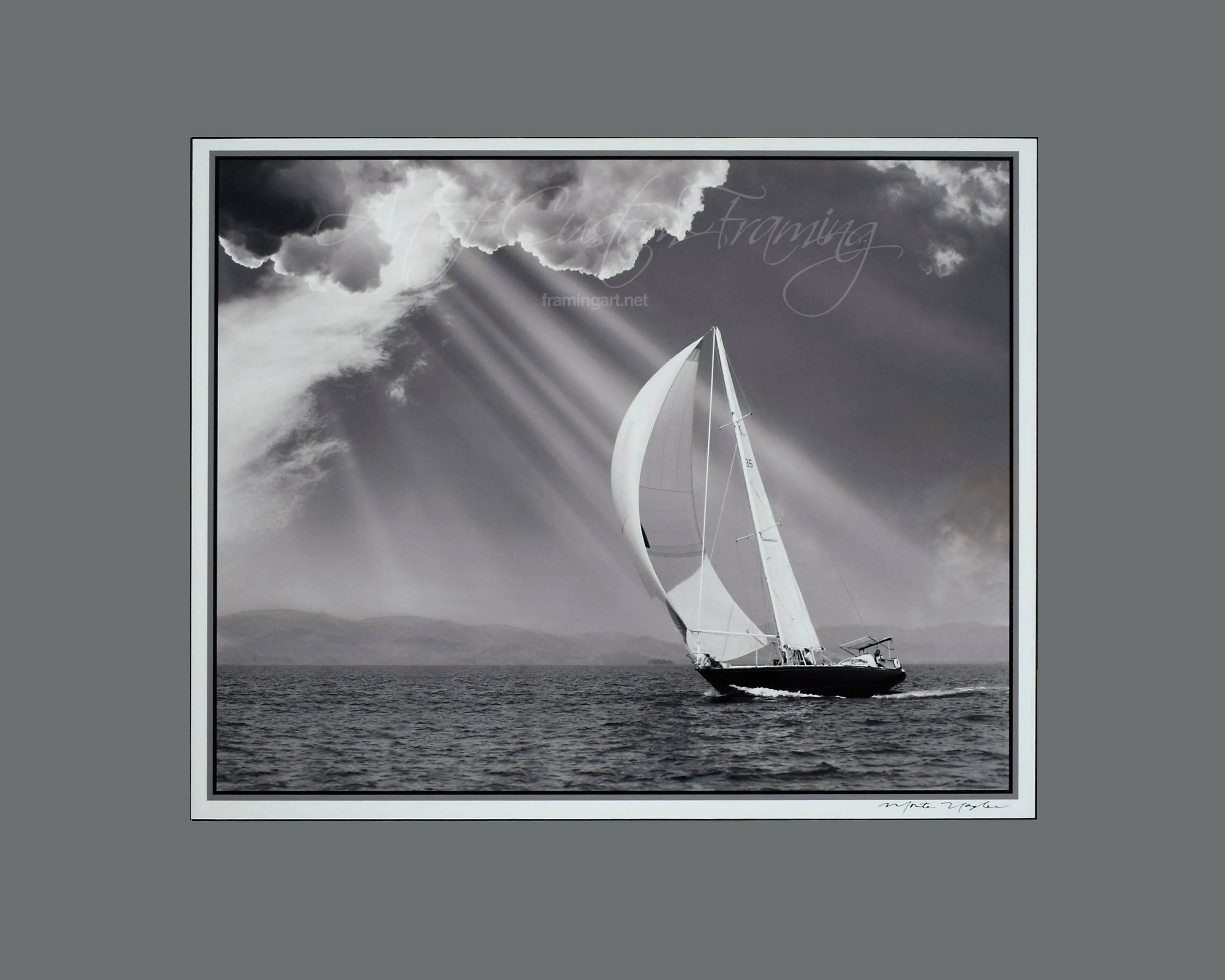 "Sailing Under Sunbeams" by Monte Nagler