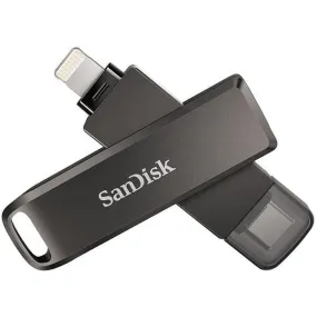 SanDisk 64GB iXpand Flash Drive Luxe for iPhone and USB Type-C Devices-21PX