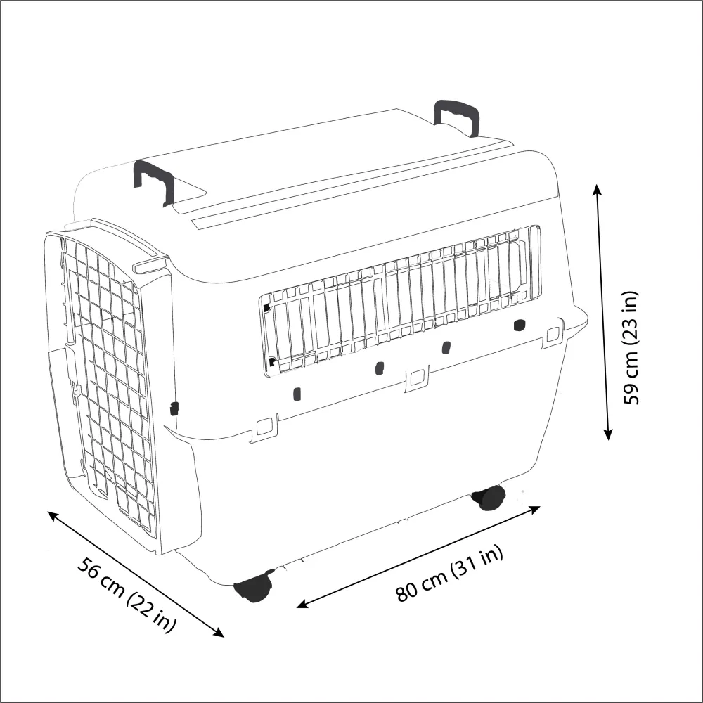 Savic Andes 5 Carrier for Dogs and Cats (Ivory)