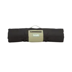 Scruffs Expedition Roll Up Travel Dog Bed - Black-Grey-Khaki Green
