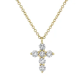Small Diamond Cross Necklace