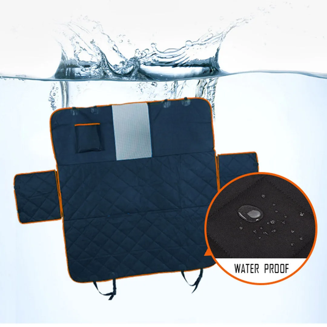 SOGA 2X 600D Oxford Cloth Waterproof Dog Car Cover Back Seat Protector Hammock Pet Mat Black