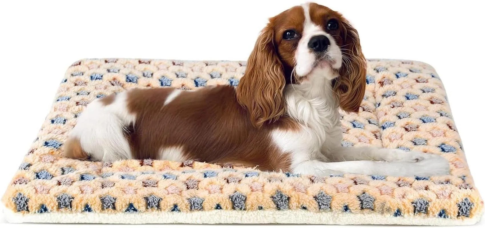 Starry Snuggle Crate Mat: Ultra-Soft Reversible Bed for Dogs and Cats
