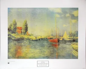 The Red Boats, Argenteuil by Claude Monet