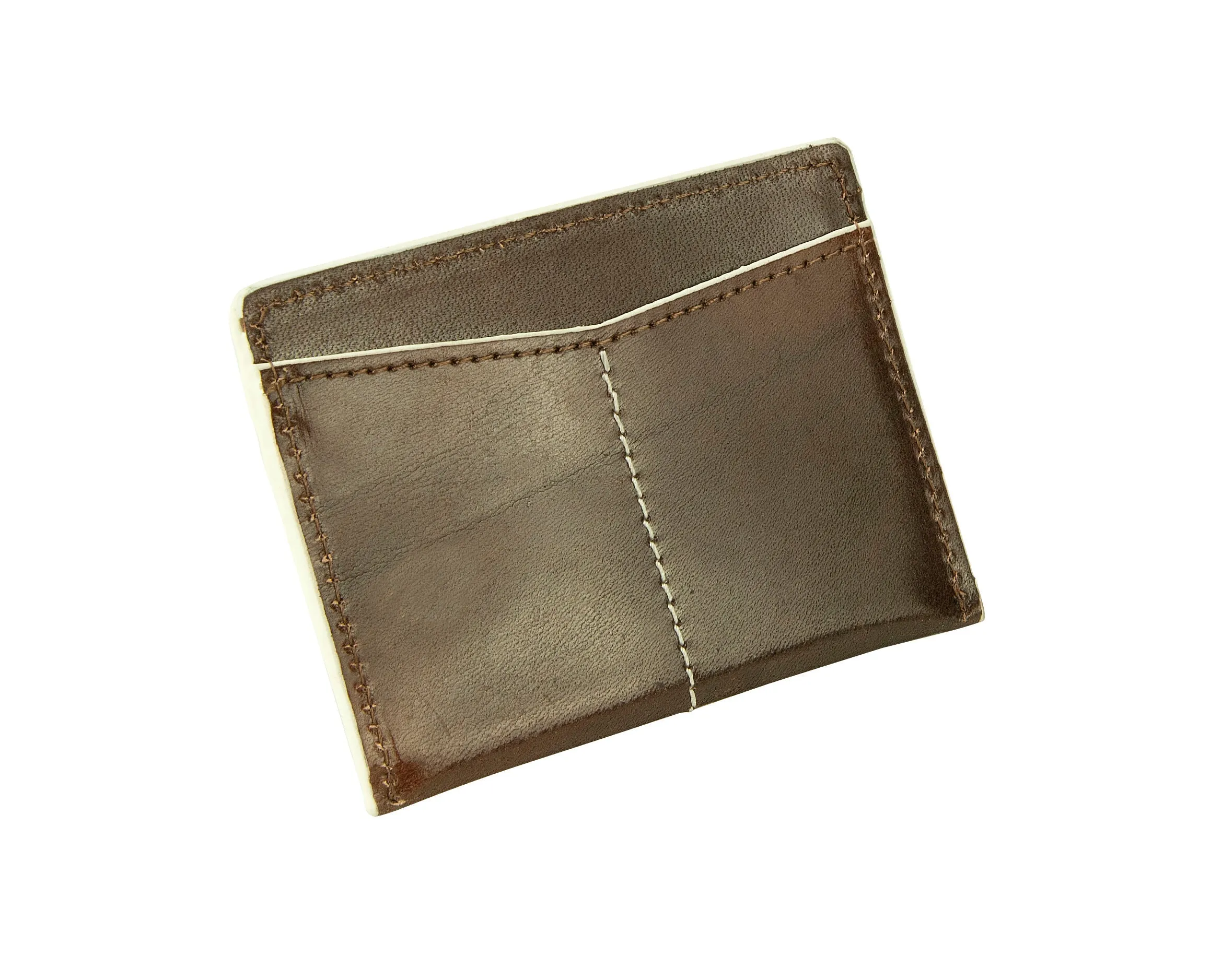 Thunderbird Flat Card Carrier - Brown & Ivory