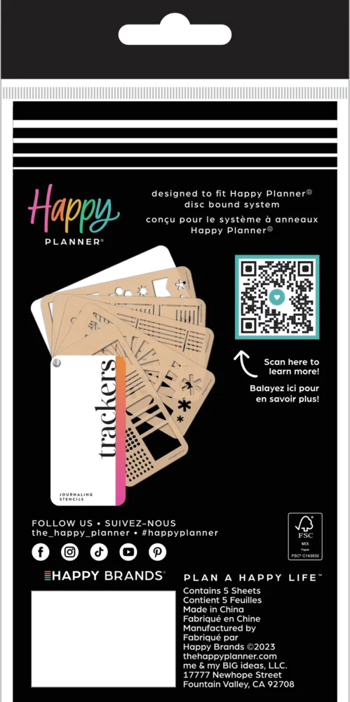 Trackers - Stencil Fan Book - 5 Sheets
