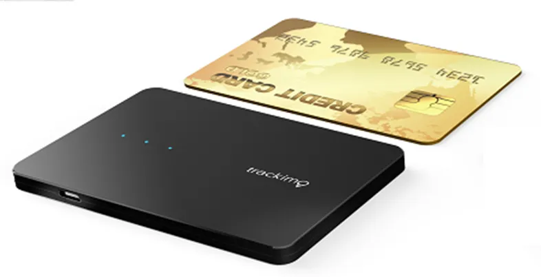 Trackimo 4G Travel Tracker Device with light detector and 1 year LTE data plan