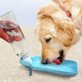Travel Dispenser Plastic Portable Pet Puppy Drinking Water Feeder
