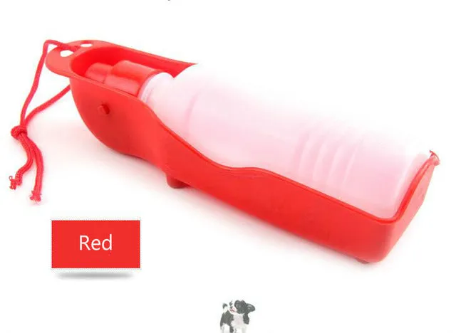 Travel Dispenser Plastic Portable Pet Puppy Drinking Water Feeder