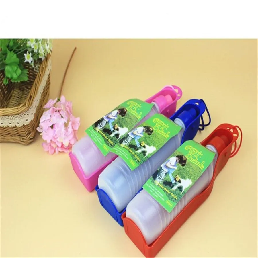 Travel Dispenser Plastic Portable Pet Puppy Drinking Water Feeder