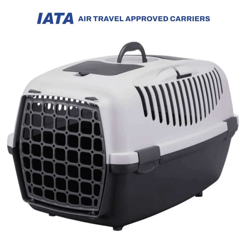Trixie Capri 3 IATA Approved Transport Carrier for Dogs and Cats (Dark Grey)