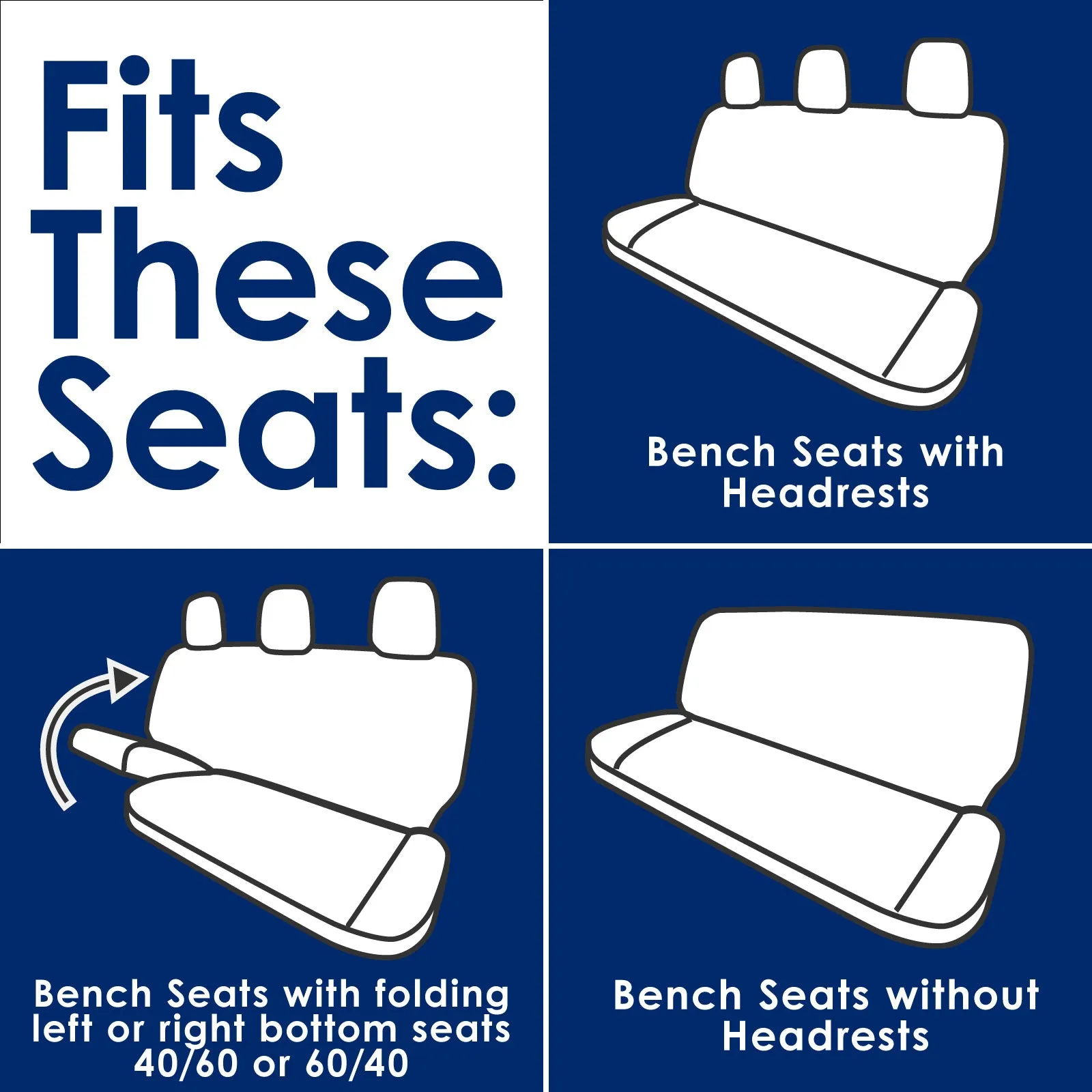 Truck Bench Seat Cover for Full-Size Trucks
