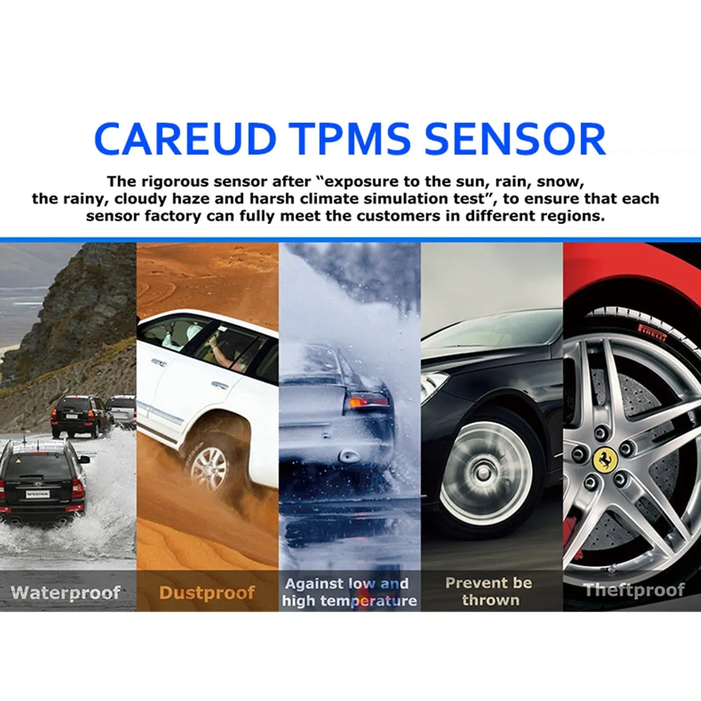 U903Z-WF External Wireless TPMS Car Tire Pressure Monitoring