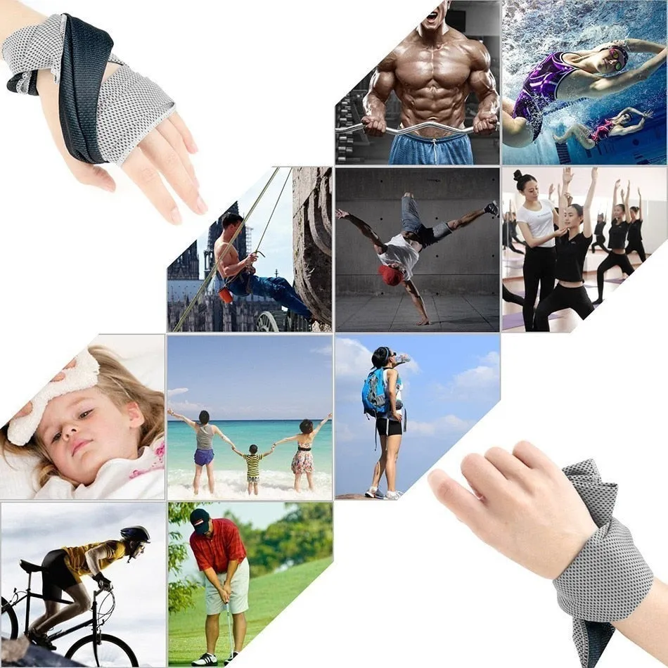 Ultralight Microfiber Gym Yoga Towel Quick Dry for Beach Swimming Running Jogging Cold Feeling Sweat Cooling Ice Travel