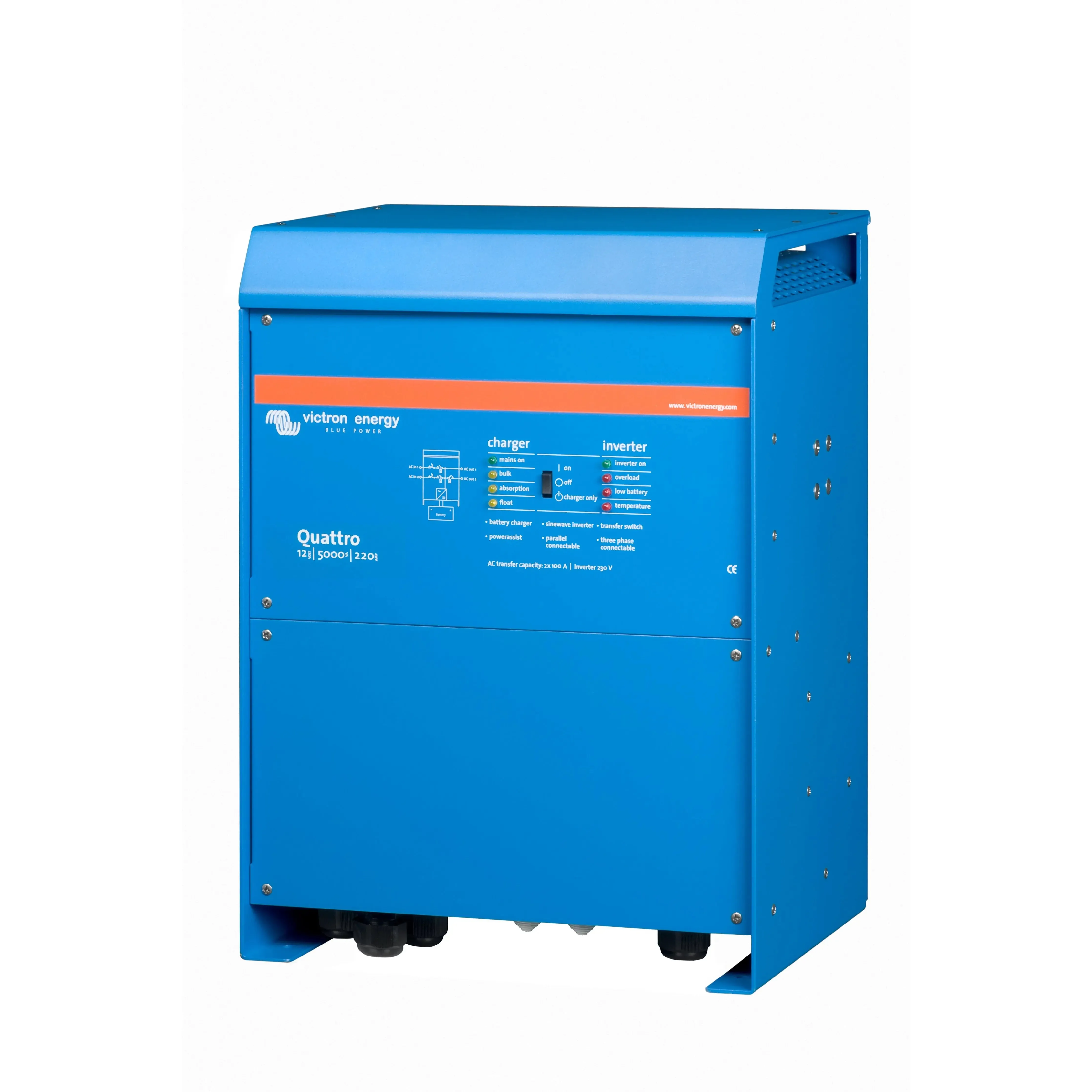 Victron Quattro 5000VA 12V 120VAC Inverter/Charger