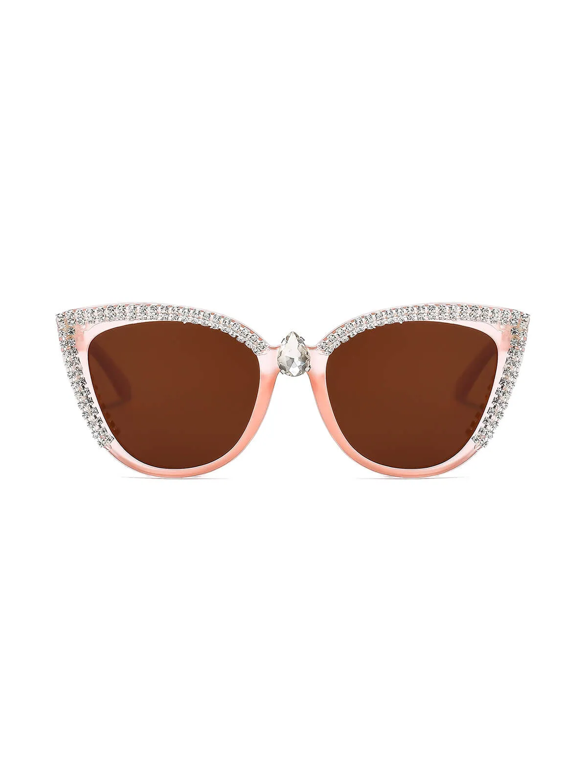 Vintage Rhinestoned Cat Eye Sunglasses