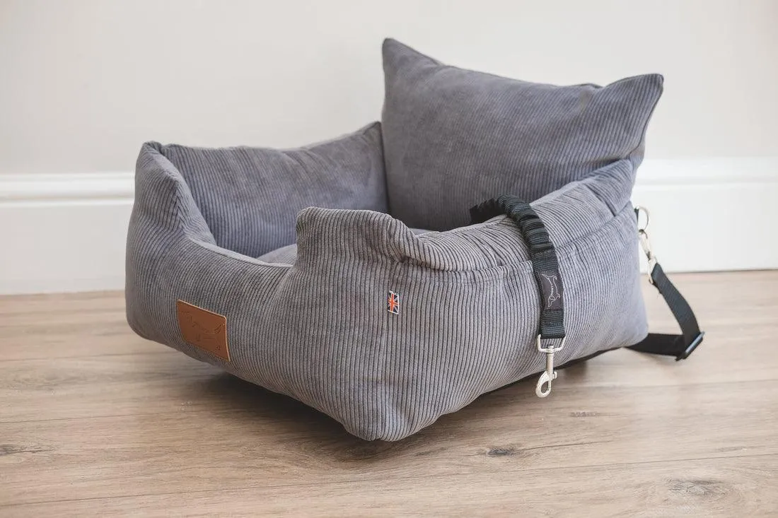 Where's Winnie Luxury Isofix Dog Car Seat | Gunmetal Grey