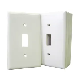 WHITE WALLPLATE 1-GAN