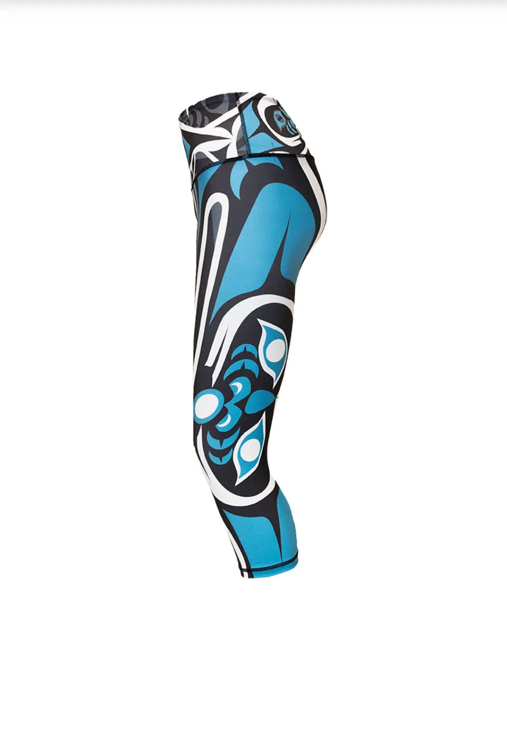 Wolf & Salmon Teal - Capri Legging
