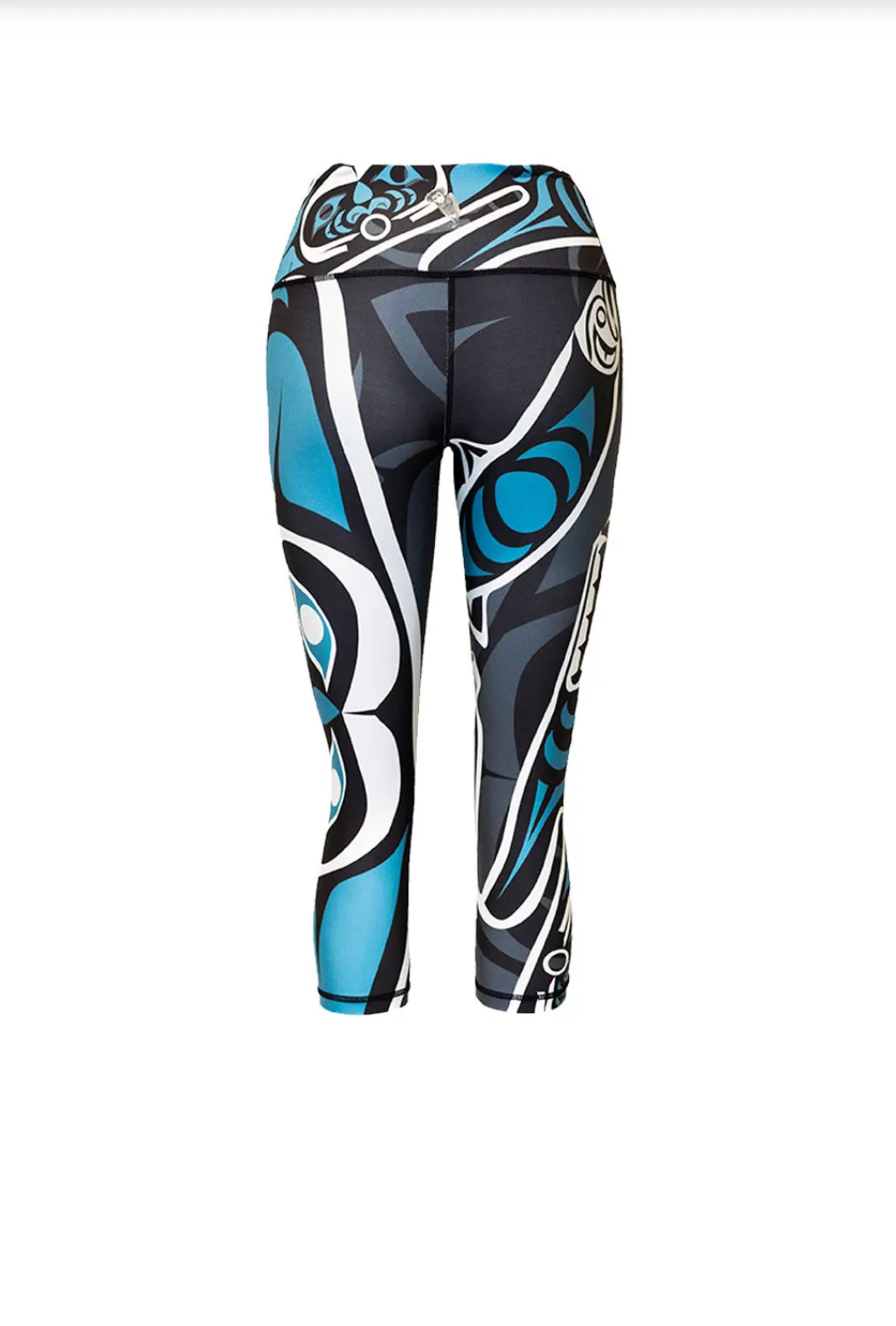 Wolf & Salmon Teal - Capri Legging
