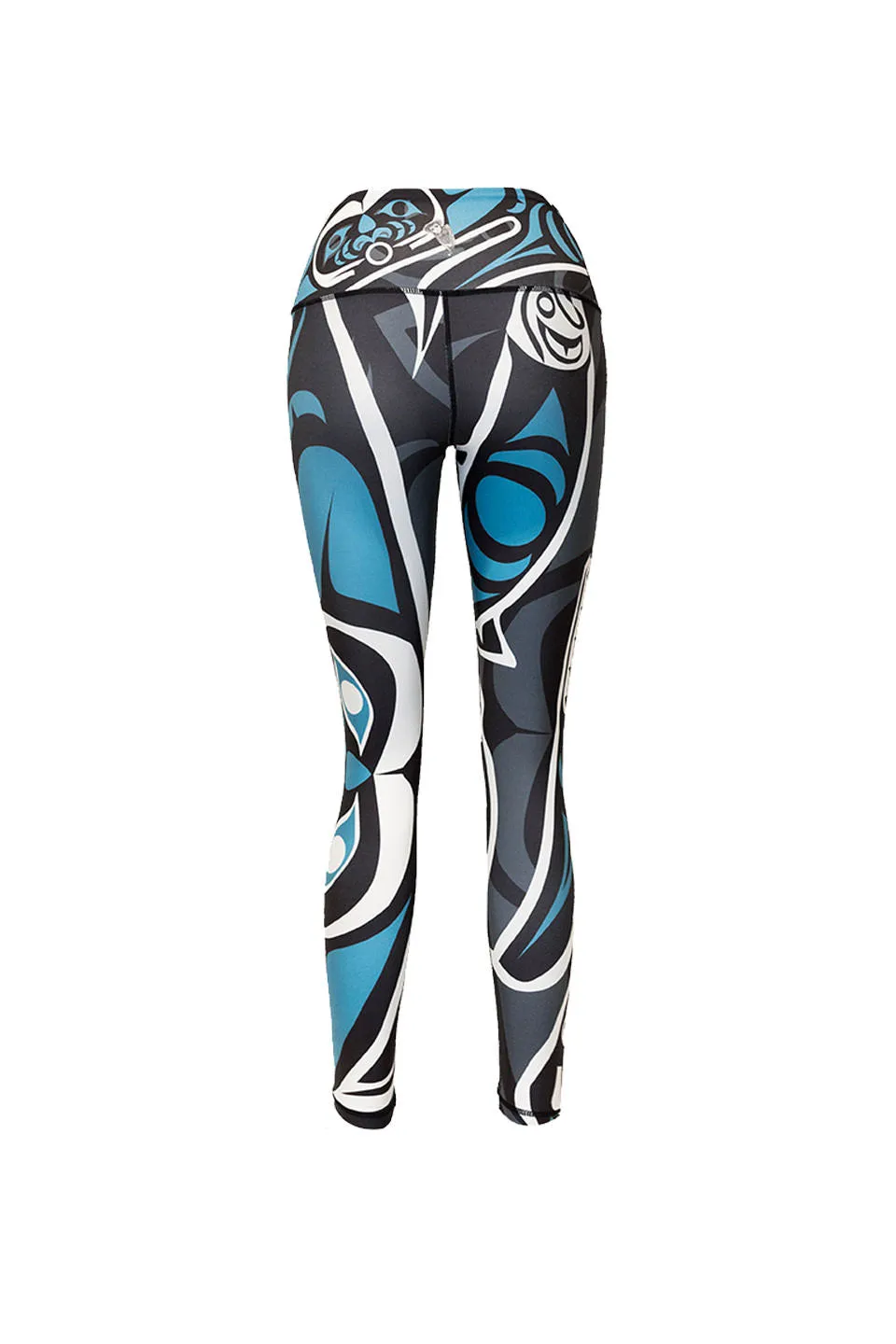 Wolf & Salmon Teal - Full Length Legging