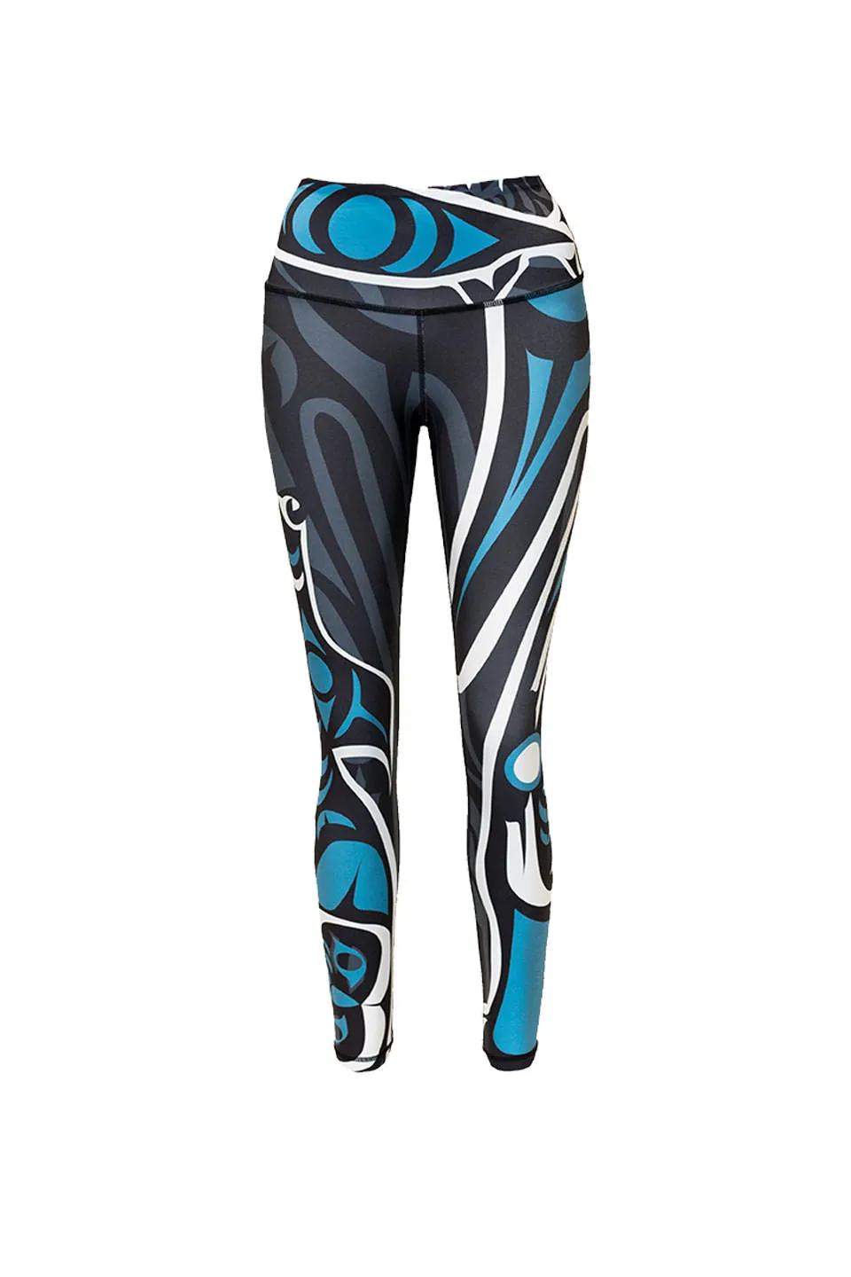 Wolf & Salmon Teal - Full Length Legging