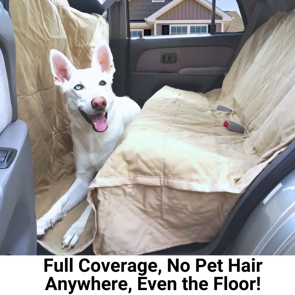 X-Large Car Seat Cover For Dogs and Pets 56"W Taupe