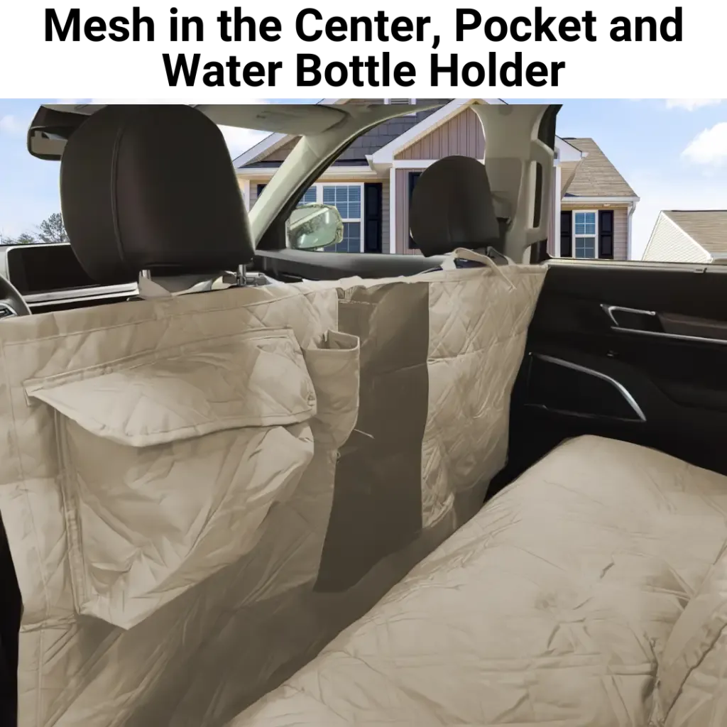 X-Large Car Seat Cover For Dogs and Pets 56"W Taupe
