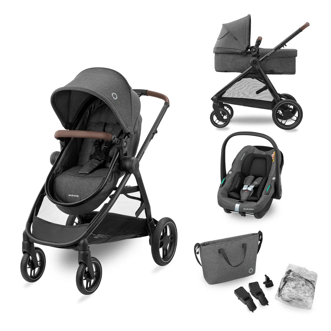 Zelia S Trio Stroller Dark Grey